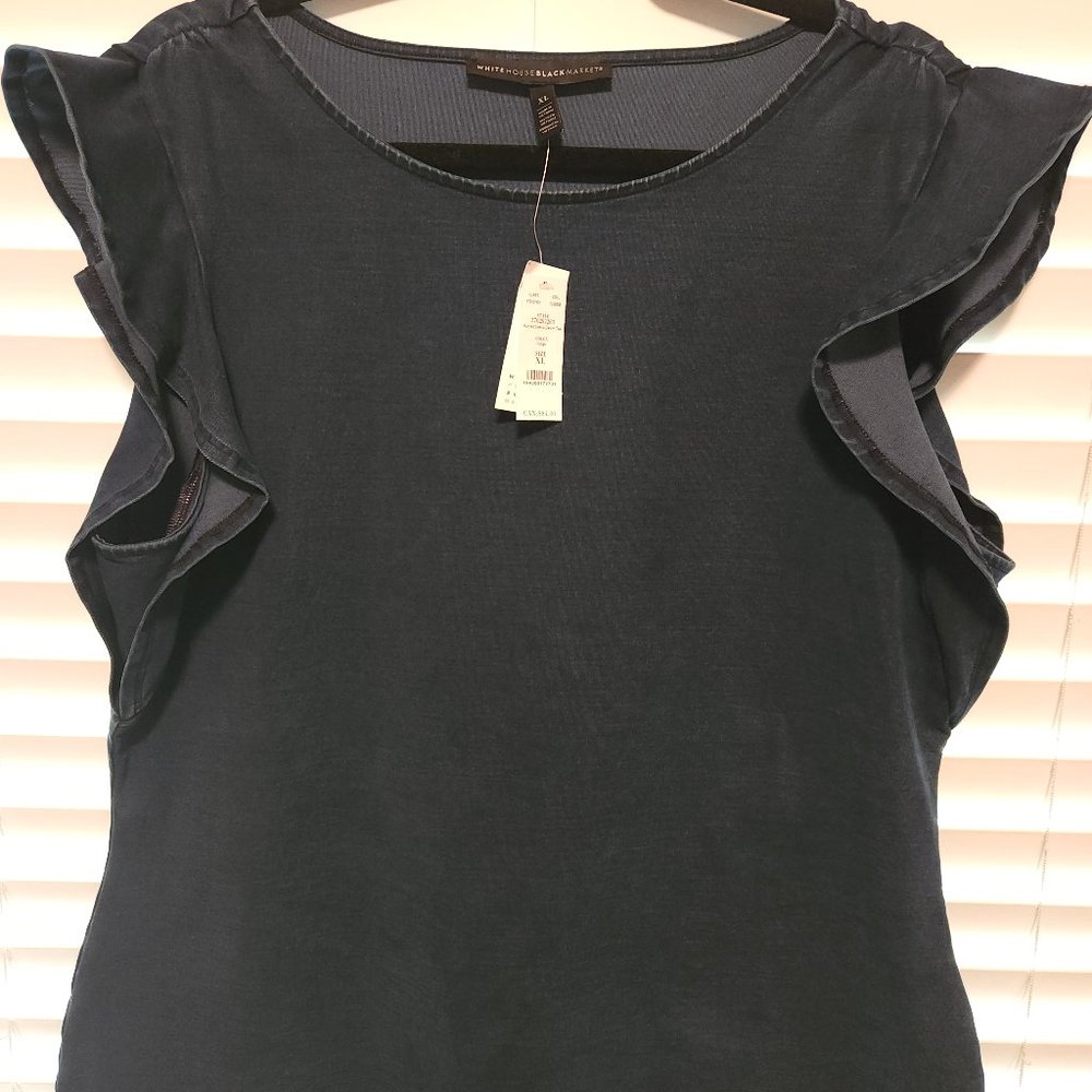 WHBM denim blouse XL